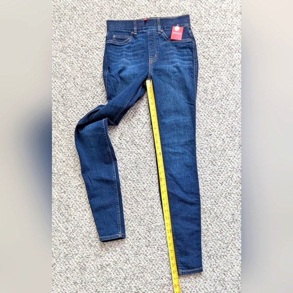 NWT SPANX Women's (Size Tall Small) Midnight Shade Blue Skinny Denim Jeans - Picture 6 of 15